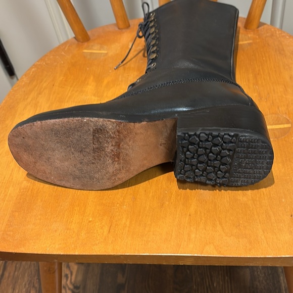 Barely worn DKNY leather combat boots - Picture 5 of 5